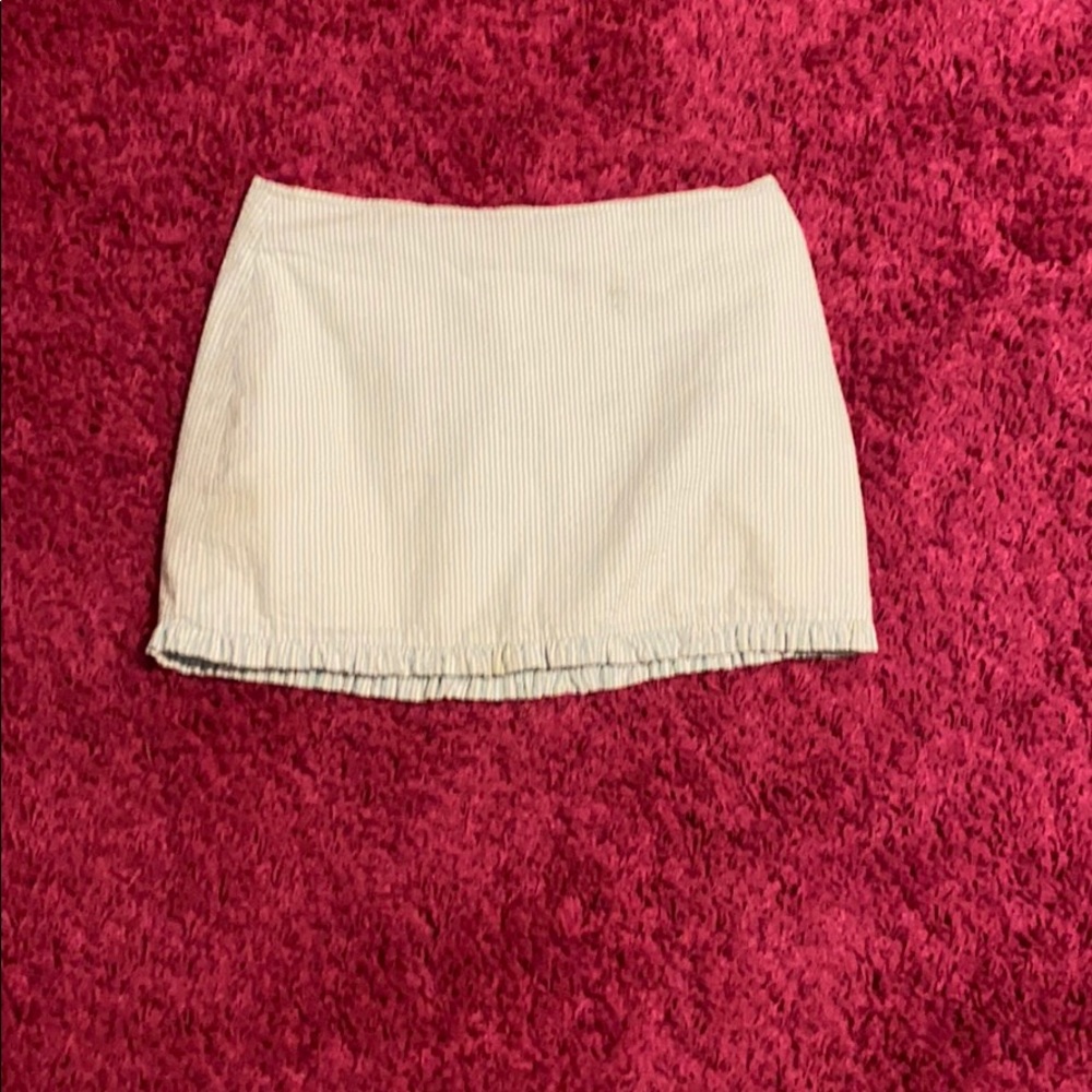 Lilly Pulitzer seersucker mini skirt